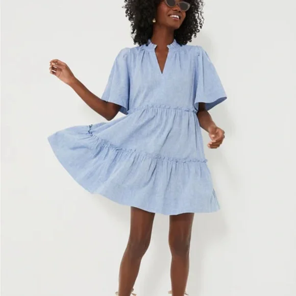 Tuckernuck Sky Blue Mini Dress - Picture 1 of 6